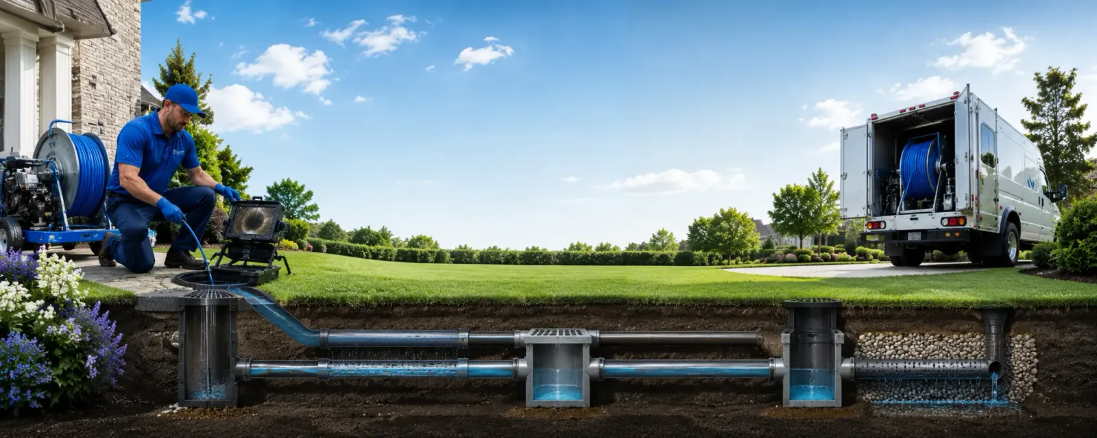 Outdoor drain cleaning information for Crum, WV